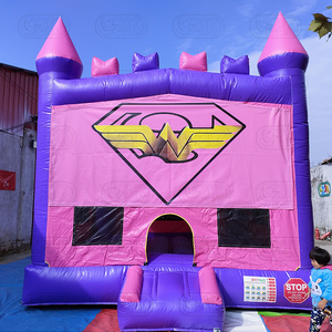 Hot nhỏ <span class=keywords><strong>Inflatable</strong></span> rắn màu hồng vàng Công chúa nhảy lâu đài bouncy nhà trả lại <span class=keywords><strong>Combo</strong></span> - Product Image 2
