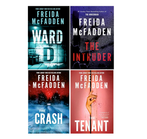 Colección de 4 Libros de Freida McFadden: The Intruder, Ward D, The Tenant y The Crash (Edición en Rústica, Venta al Por Mayor) - Product Image 1