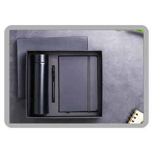 Corporate Promotional Business PU Leather Embossed <b>Notebook</b> Pen Water Bottle Combo Gift <b>Set</b> Customized Color Gift Box for - Product Image 1