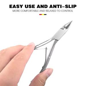 Coupe-ongles professionnel Morje en acier inoxydable, à mâchoires larges de 10 mm, pointe affûtée pour ongles épais, usage adulte - Product Image 3