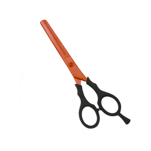Tijeras de adelgazamiento del cabello de acero inoxidable alemán de alto carbono SuperCut, mango de agarre de belleza, característica de seguridad - Product Image 1