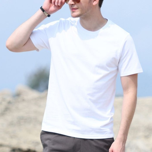 เสื้อยืดคอตตอน 100% สกรีนโลโก้ได้ตามสั่ง แบบยูนิเซ็กซ์ สีพื้น ใส่ได้ทุกฤดู แขนสั้น คอกลม ซับเหงื่อ ระบายอากาศได้ดี ไซส์ใหญ่ ยับยาก - Product Image 1