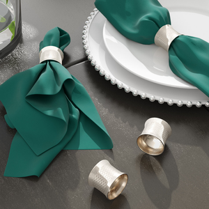 Aluminium Modern Napkin Ring Long Lasting Reusable Dining <b>Table</b> Accessory with Premium Finish for Party Catering Banquet Use - Product Image 6