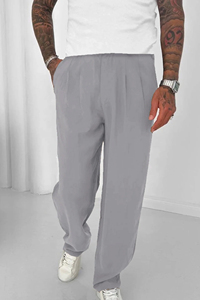 Pantalones de lujo para hombre, acampanados, de algodón desgastado, joggers, de felpa francesa, con lavado ácido, holgados, personalizados - Product Image 3