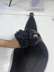 Prix d'usine 100% Remy Flat Tip Extensions de cheveux humains Couleur noire Fabriqué au Vietnam - Product Image 5