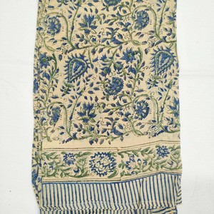 Sarongs Indios Hechos a Mano con Estampado de Bloques, Ropa de Playa, Sarongs de Algodón, Bufandas al por Mayor, Diseño Floral, Lotes de Sarongs - Product Image 1