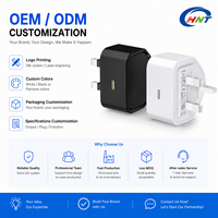 Vente directe usine – Chargeur mural rapide Type-C 45W PD QC à port unique, prise UK, certifié UKCA CE ROHS pour téléphone portable, OEM/ODM disponible