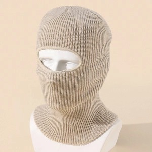 Accessoires de cyclisme unisexes pour l'hiver, masques de ski pour hommes, balaclava à 3 trous, masque intégral en tricot pour le ski - Product Image 4