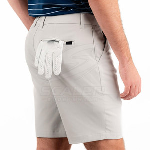 Shorts de golf performants à séchage rapide, respirants, écologiques, taille mi-haute, en tissu extensible léger et confortable, couleur unie, style décontracté - Product Image 4