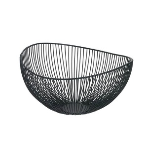 Hot Selling Black Color Metal <b>Wire</b> <b>Basket</b> for Kitchen & Living Room Tabletop Decoration Customized Size Shape - Product Image 4