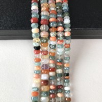 Perles de pierre facettées multi-disco rondelles 100 % naturelles certifiées IGI Grade AA 6,5 mm-8,5 mm multicolores multi-feu Vivaaz Gems