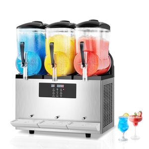 Macchina Commerciale per Bevande Congelate con Tre Serbatoi in Acciaio Inox da 12L, Capacità 144 Tazze per Granita e Gelato - Product Image 1