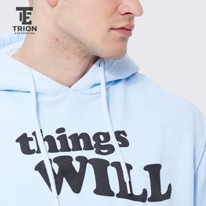 Fabricant en gros de sweats à capuche pour hommes avec impression en relief, en grande quantité, personnalisez votre propre design, impression en relief, sweats à capuche pour hommes à épaules tombantes - Product Image 4