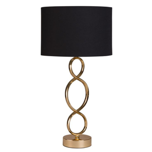 Lampe de table en céramique de luxe, forme goutte d'eau, bronze électroplaqué, lampe de chevet/bureau avec abat-jour en tissu marron, en vente - Product Image 5