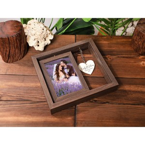 New Design Wooden Photo <b>Frame</b> Rectangular Vertical Tabletop Engraved Heart Pendant Handmade Elegant Design - Product Image 5