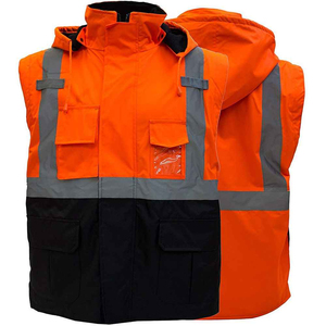 Gilet de travail personnalisé, sweat à capuche de sécurité réfléchissant, gilet de sécurité haute visibilité, sweat à capuche réfléchissant de sécurité avec la meilleure qualité OEM - Product Image 3