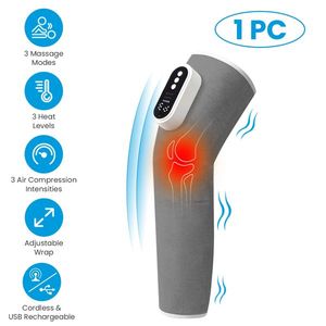 Cordless Leg Massager with Heat Feature Air Compression & 3 Adjustable Modes Thigh Knee Calf Wrap for Pain Relief - Product Image 4