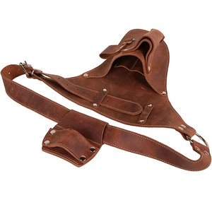 Cinturón de herramientas de cuero personalizado al por mayor para floristas, organizador profesional de jardinería, bolsa de cintura duradera, ajustable, con múltiples bolsillos, en venta. - Product Image 3