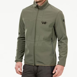 Veste softshell pour homme personnalisée, écologique, col montant, logo sur le devant, légère, respirante, pour l'hiver - Product Image 2