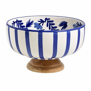 Corbeille à fruits rectangulaire contemporaine en bois de pin Aqdus Saleem, décorée à la main |   Table de table artisanale de Moradabad pour la vente en gros - Product Image 1