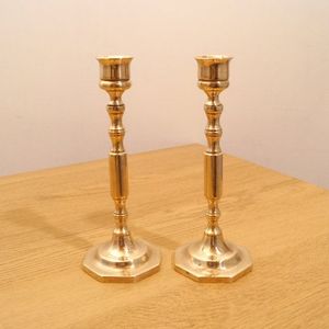 Support de bougie en laiton de style vintage, support de bougie décoratif en métal pour table à manger, mariage, fête, décoration de la maison, hôtel - Product Image 6