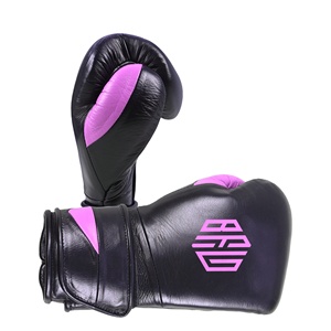 Guantes de boxeo profesionales de cuero para principiantes para entrenamiento al aire libre diseñados para Sparring Fighting Kickboxing - Product Image 1