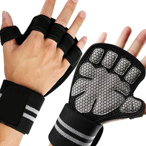 Coussinets de protection pour les paumes en caoutchouc naturel PVC de haute qualité, couleur personnalisée, pour la musculation et l'haltérophilie - Ajustables - Product Image 1