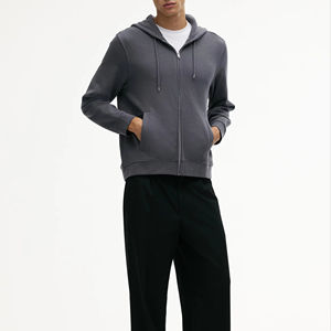 Sudadera con Capucha Extra Grande para Hombre, de Algodón Grueso, Sudadera con Capucha Lisa para Impresión Personalizada, Ropa Urbana de Invierno - Product Image 1