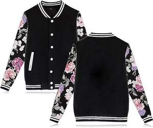 เสื้อแจ็คเก็ตวาร์ซิตี้บุผ้าฝ้ายผสมขนสัตว์สำหรับผู้ชาย แบบสั่งทำพิเศษด้วยเทคนิคซับลิเมชั่นหรือปักลายตัวอักษรวาร์ซิตี้ - Product Image 1