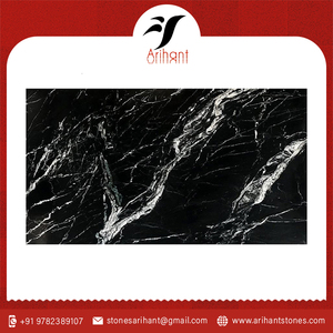 Polished Marine Black Marble <b>Tiles</b> for Kitchen <b>Backsplashes</b>, Bathroom Walls, and Interior Design - Product Image 6