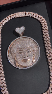 Pendentif personnalisé de luxe plaqué or 18 carats, hip-hop, moissanite VVS, bijoux en argent sterling 925 - Product Image 4