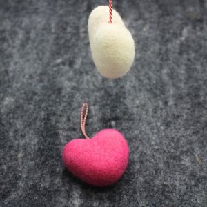 Sweetheart Felt Ornament, Charming Felt Heart ,Heart Felt Christmas Ornament - Product Image 4