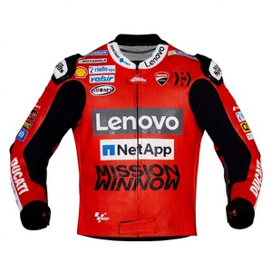 Chaqueta de Motociclismo Andrea Dovizioso Rucati Personalizada, de Cuero de Canguro, con Certificación MotoCP CE, Chaqueta Profesional para Hombre - Product Image 1