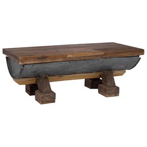 โต๊ะกาแฟไม้ธรรมชาติ 35.43 X 19.69 X 13.78 นิ้ว - Product Image 2