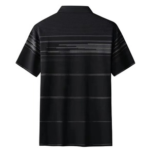 Chemises décontractées pour hommes sur mesure, grandes tailles, respirantes, tricotées, écologiques, séchage rapide, infroissables, avec entoilage thermocollant - Product Image 2