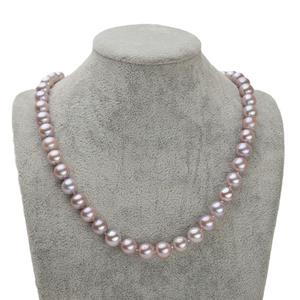 Collier de perles XL135-3910 version coréenne, vente chaude, perles d'eau douce violettes, accessoire haut de gamme, vente en gros - Product Image 5