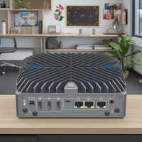 Partaker Industrial PC 14th Gen Ultra 5 125U Ultra 7 155U Win11 Pro 4K HD 3x3 x LAN Tipo-C Señalización digital Fanless AI Mini PC
