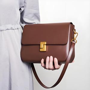 Bolso Bandolera de Cuero Genuino de Alta Calidad, Moderno y Casual, con Correa Ajustable, Cierre de Cremallera, Resistente al Agua, Portátil, para Mujer - Product Image 6