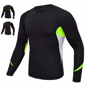 Camiseta de Compresión para Hombre de Buena Calidad, Personalizada, para MMA, Transpirable, de Secado Rápido, UPF 50, Ajuste Ceñido, Spandex/Poliéster, Precio Razonable - Product Image 1