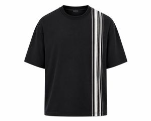 T-shirt en tricot à col rond et manches courtes pour homme, logo sur le devant, coupe classique, style décontracté, couleur bleue, respectueux de l'environnement - Product Image 2