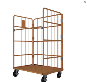 High Quality New Top Chrome Plated Swivel Industrial OEM/ODM Stainless Steel Medical <b>Laundry</b> Trolley Viet Nam - Product Image 4