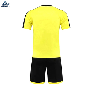 Maillot de football col rond, nouvelle tendance, noir et jaune, durable, léger, fait main, qualité supérieure, tissu écologique - Product Image 3
