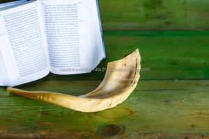 Espectacular Kosher Kudu Shofar Acabado semipulido genuino Estilo de Ángel religioso tallado de Israel - Product Image 4