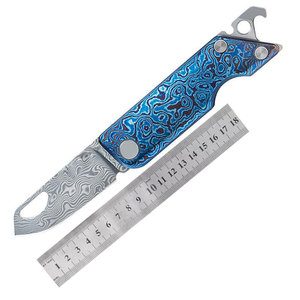 Handmade Damascus Steel Folding Pocket Knife Compact Pattern Steel Outdoor <b>Camping</b> Hiking Fishing Travel Everyday <b>Tool</b> - Product Image 1