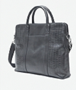 Premium Genuine <b>Leather</b> Large Laptop <b>Briefcase</b> for Men with Crocodile Pattern Daily Used Business Messenger Work Case - Product Image 6