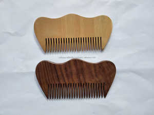 Handmade Wooden <b>Wide</b> Tooth <b>Comb</b> Oval Shape Polished Natural Wood Hair Detangler For Men Women Home Use - Product Image 5