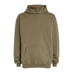 Sudadera con Capucha Personalizable de Algodón para Hombre, Gruesa, de Forro Polar Térmico para Otoño, Diseño Liso con Patrón Bordado - Product Image 4