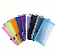 Pochette zippée en nylon à mailles fines, sacs cosmétiques imprimés en sérigraphie, trousses de maquillage, étuis à crayons, sacs de voyage portables, cadeaux de bienvenue