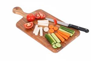 Planche à découper en bois naturel, planche à découper artisanale pour la cuisine, planche de préparation des aliments rustique - Product Image 5