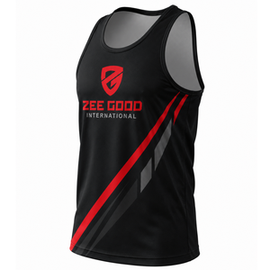 Débardeur de boxe en gros avec impression par sublimation, gilet de boxe, débardeur de sport sans manches pour la course, chemises de combat en Spandex/Polyester, haut de kickboxing - Product Image 2
